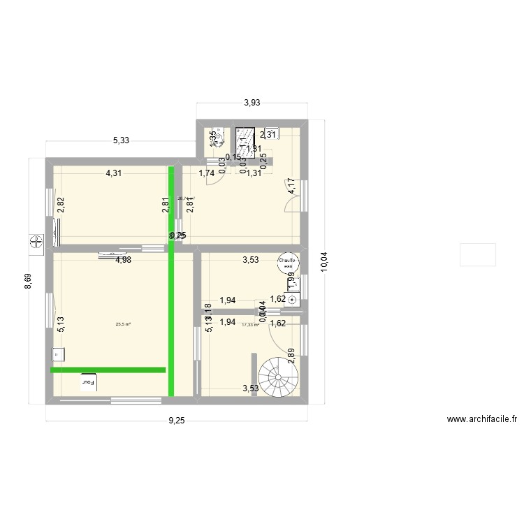 casa pilou 4. Plan de 4 pièces et 71 m2