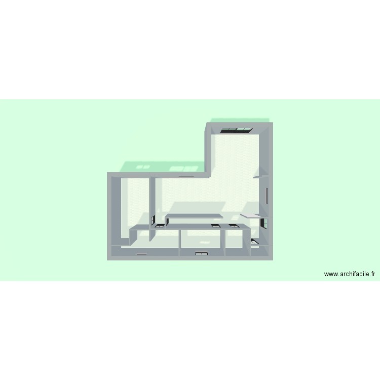 maison willemeau. Plan de 4 pièces et 122 m2