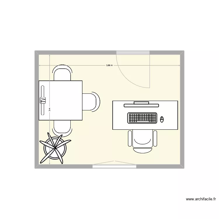 Bureau. Plan de Bureau. Plan de