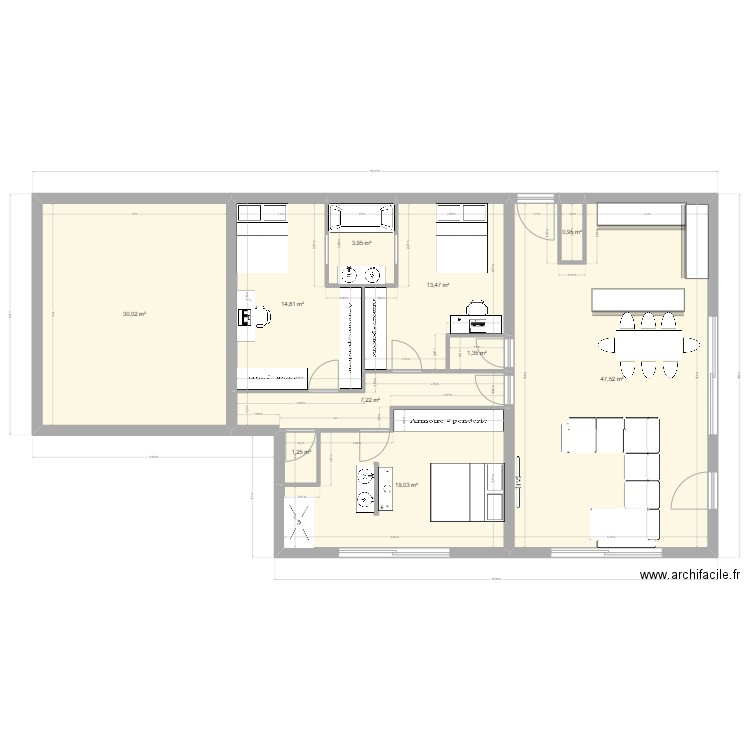 MAISON archi co v2. Plan de 10 pièces et 140 m2