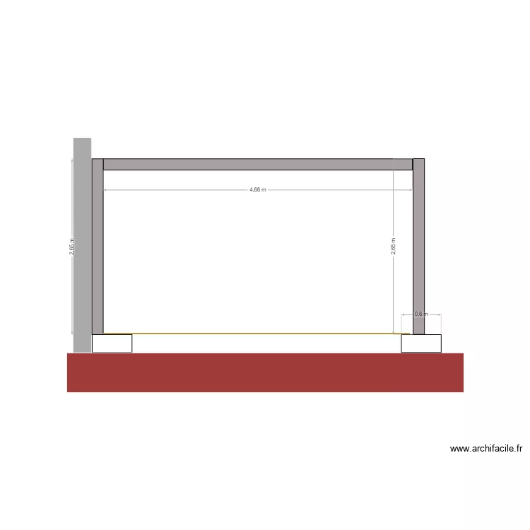 Plan de coupe de face. Plan de Plan de coupe de face. Plan de