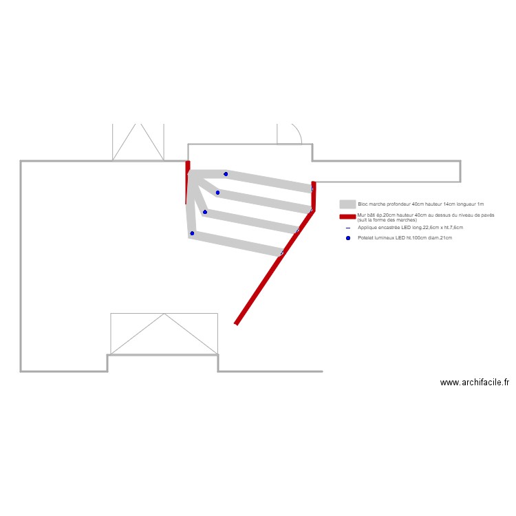 Goncalves 2. Plan de 4 pièces et 26 m2