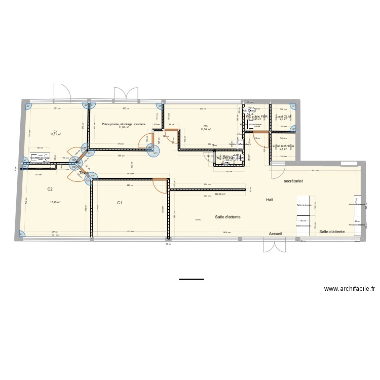 plan centre medical cuidatella RDC 2024. Plan de 0 pièce et 0 m2