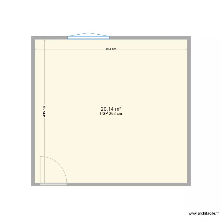 PISSELOUP CHAMBRE. Plan de 