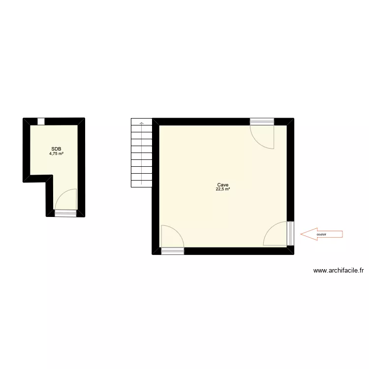 GERARD. Edwige. Plan de 