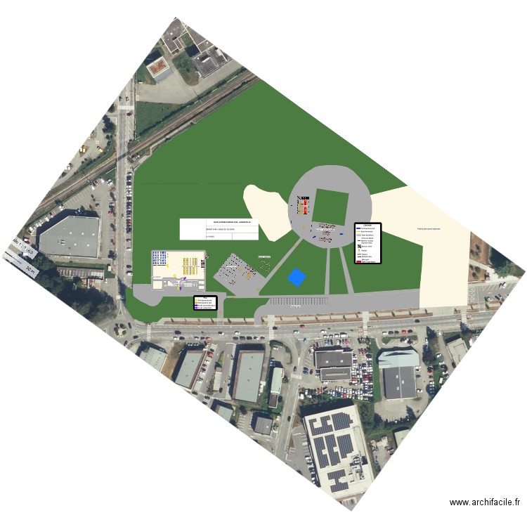 RAF26 - ALBERTVILLE. Plan de 13 pièces et 2317 m2