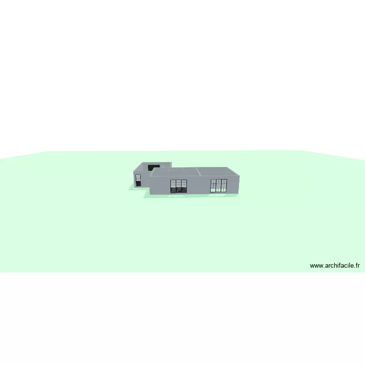 MAISON. Plan de 6  et 121 m²