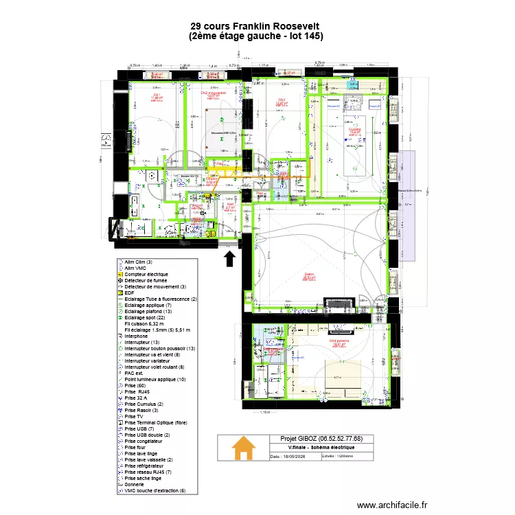 29 crs FR VF élec. Plan de 33 et 143 m² 29 crs FR VF élec. Plan de 33 et 143 m²