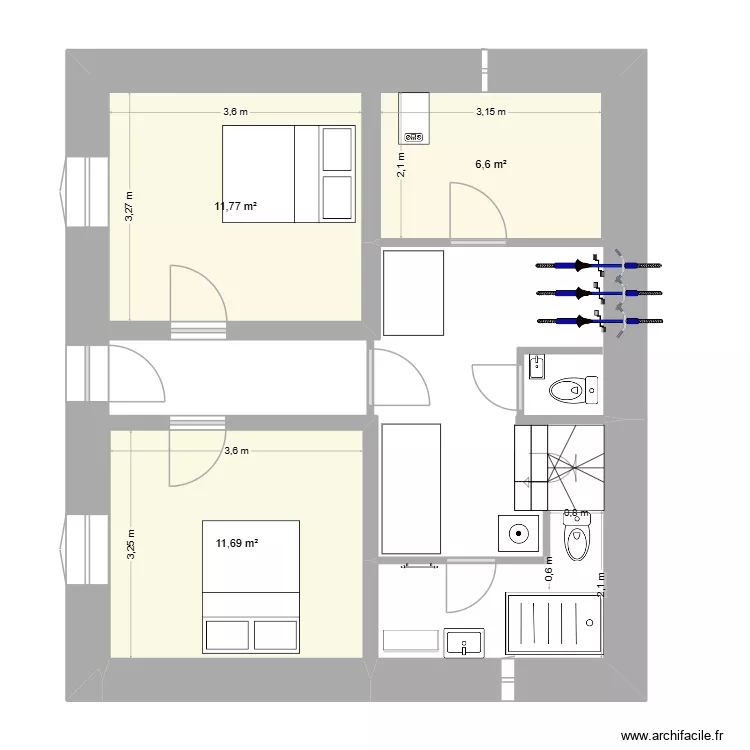 ChaletSousBassement-Phase2-Débarras. Plan de ChaletSousBassement-Phase2-Débarras. Plan de