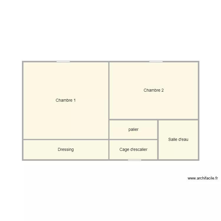 augier-trebaol. Plan de 6  et 33 m²