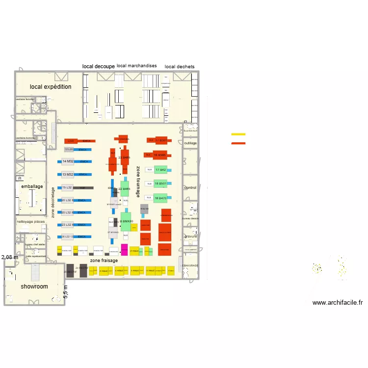 ATELIER FRAIPONT NEW PLAN MACHINES 10. Plan de 43 et 3893 m² ATELIER FRAIPONT NEW PLAN MACHINES 10. Plan de 43 et 3893 m²