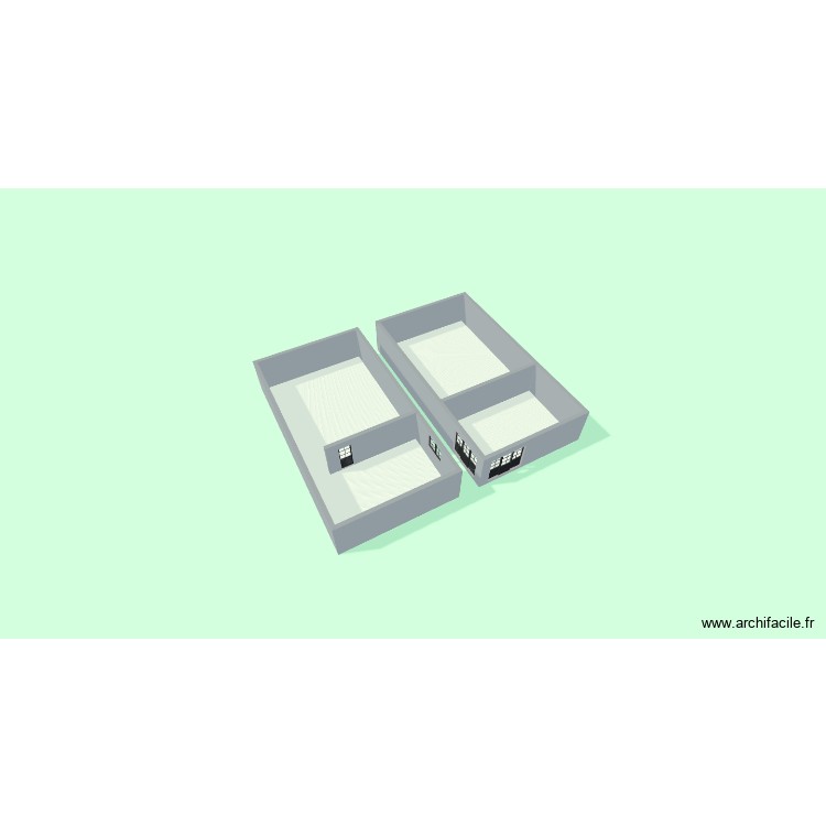 extension. Plan de 0 pièce et 0 m2