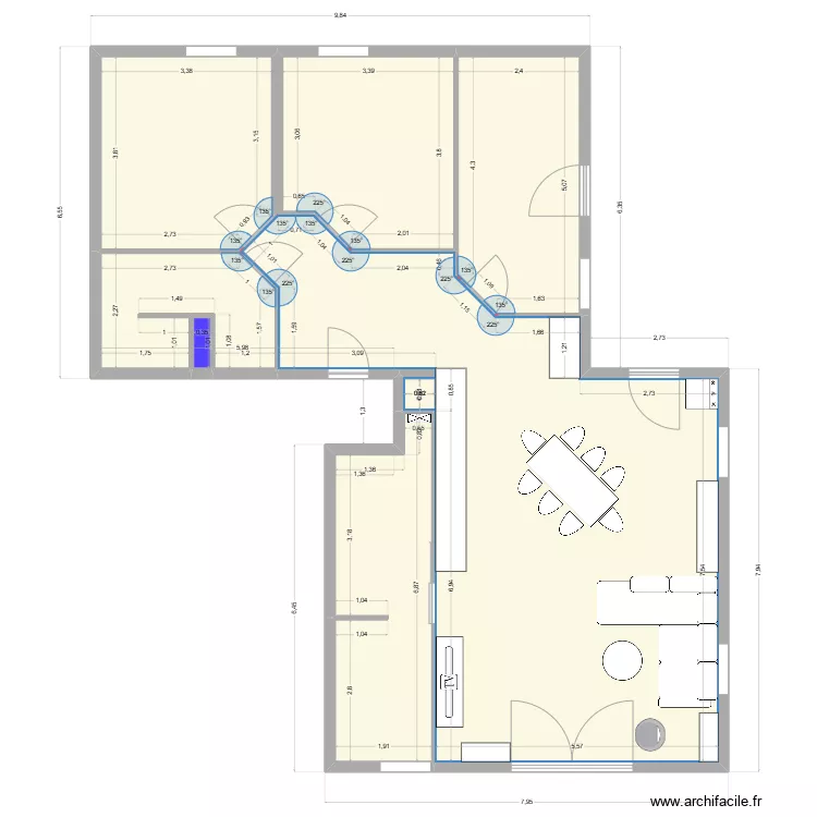 Bischwiller am&eacute;nagement. Plan de 