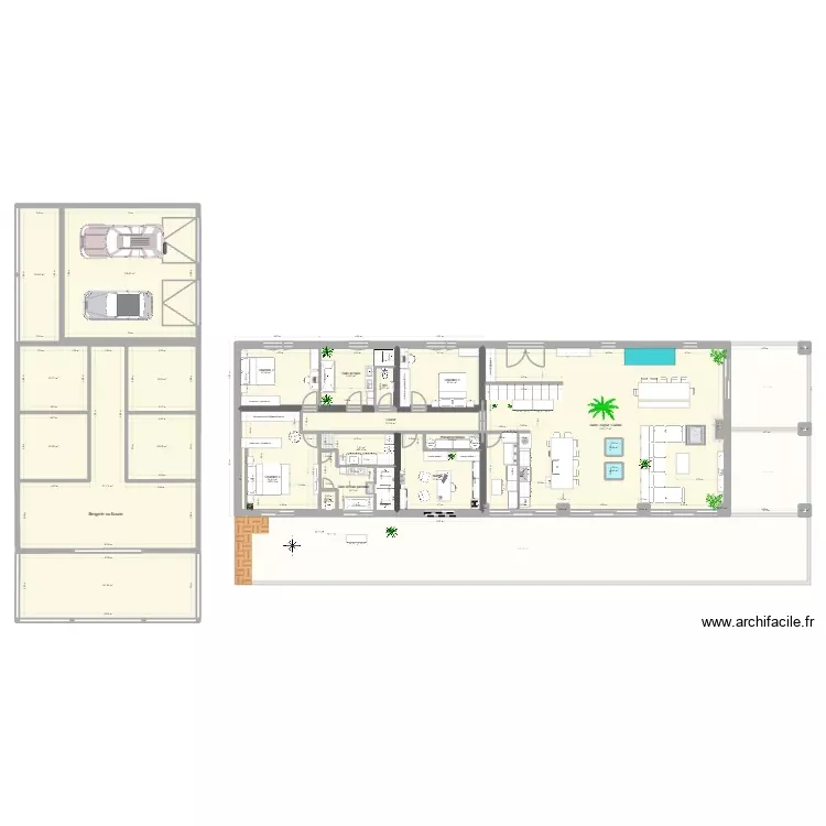 Plan. Plan de 74 Pièces et 1327 m²