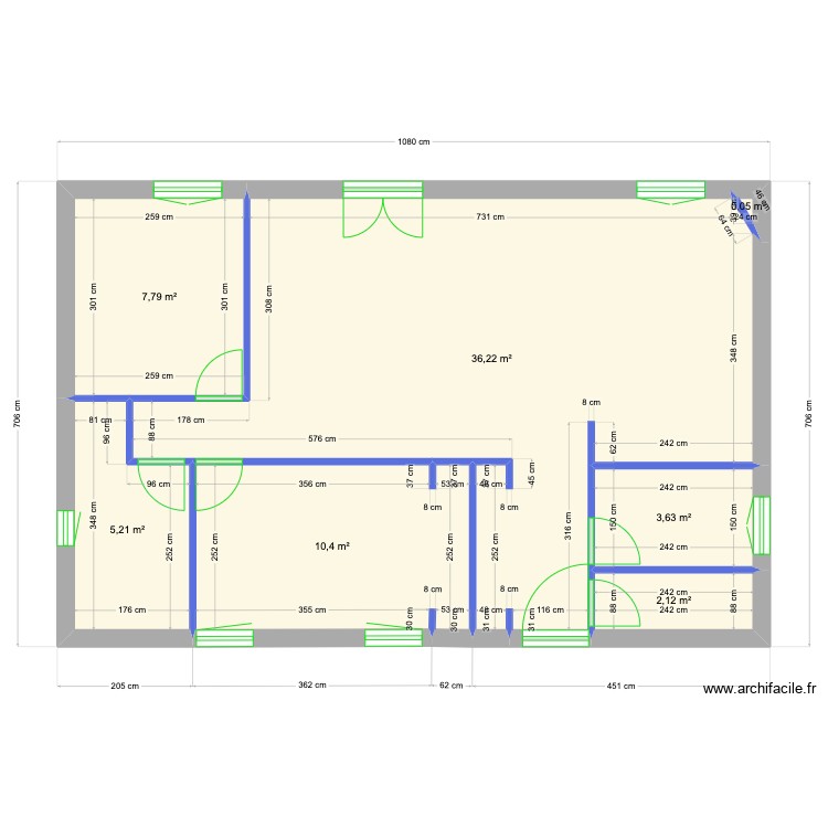 appartement rdc. Plan de 0 pièce et 0 m2