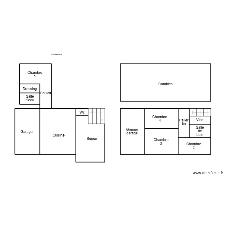 LECORRE DAMIEN. Plan de 15 pièces et 58 m2