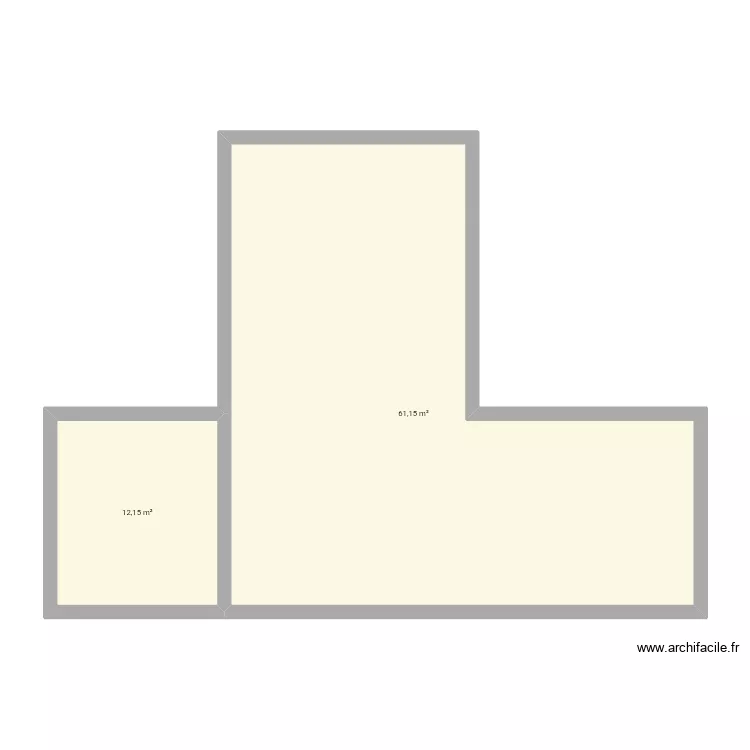 Plan. Plan de 2  et 73 m²