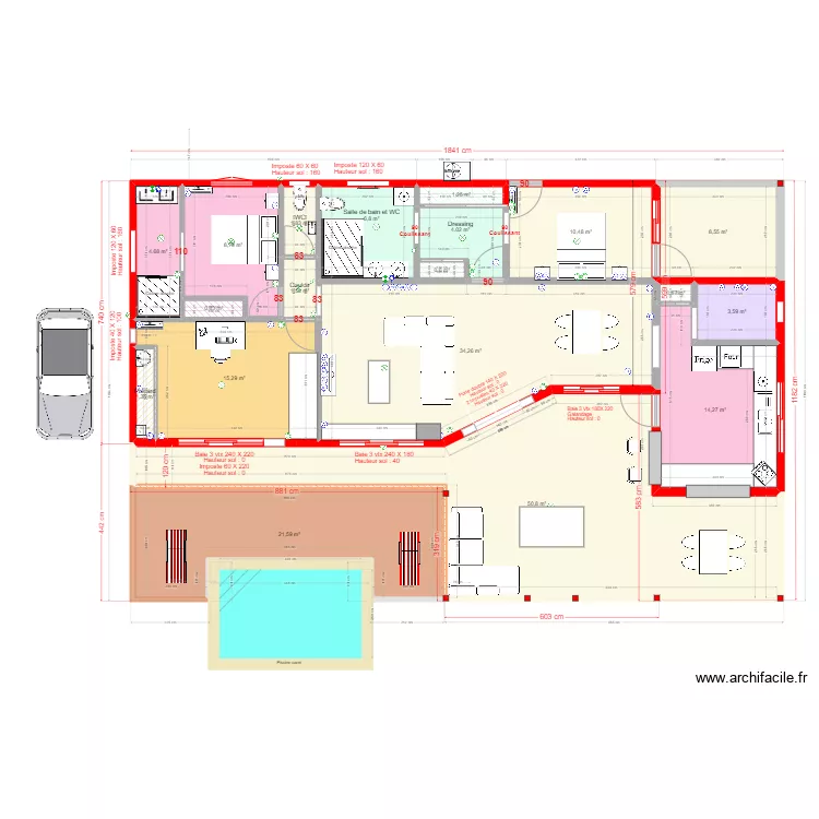 Villa Cocotte Ducos Moonette (cuisine) 2. Plan de Villa Cocotte Ducos Moonette (cuisine) 2. Plan de