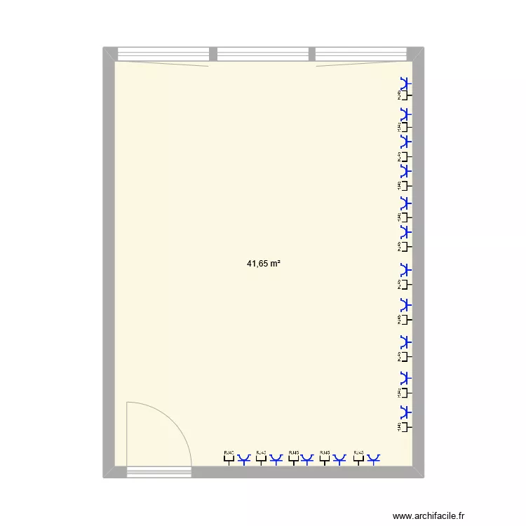 salle 14 AFPI. Plan de 