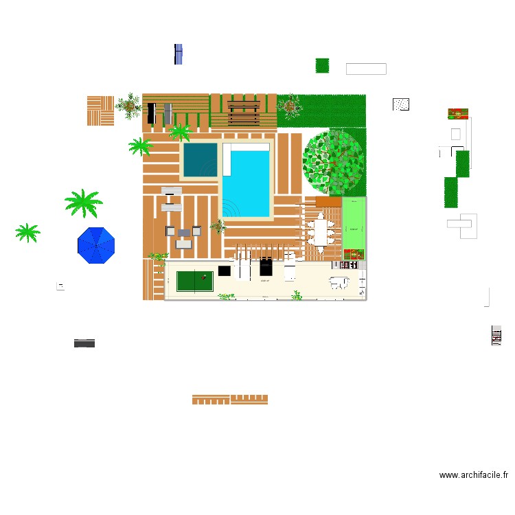 Extérieur mont Vernon 3 vol 25. Plan de 2 pièces et 52 m2