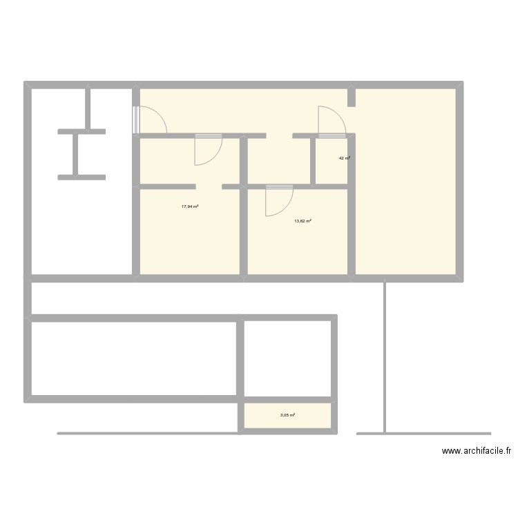 2-v03. Plan de 4 pièces et 77 m2