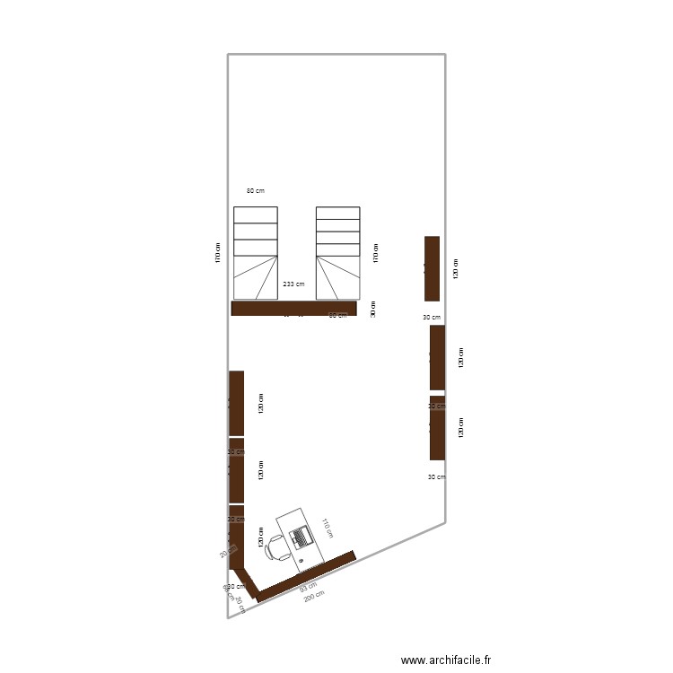 plan escalier. Plan de 0 pièce et 0 m2