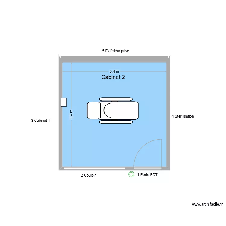 31730 Cabinet 2. Plan de 1 et 12 m² 31730 Cabinet 2. Plan de 1 et 12 m²