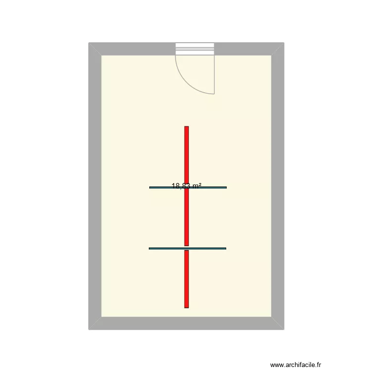 SII SALLE COMMERCIAUX. Plan de 1  et 19 m²