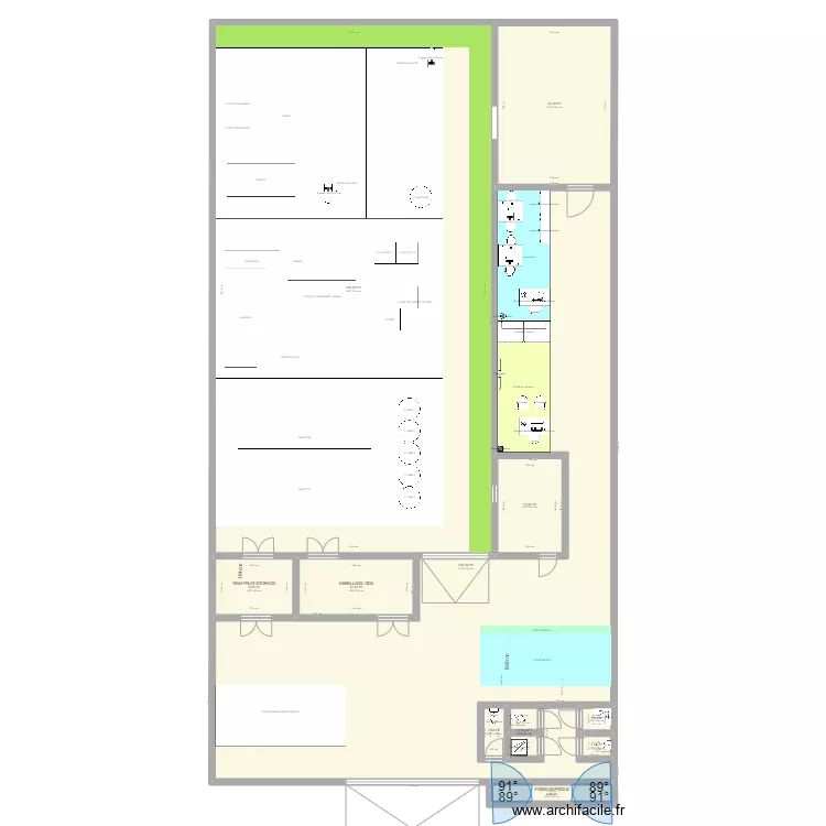PLAN 630M2 OPEN SPACE v9. Plan de 