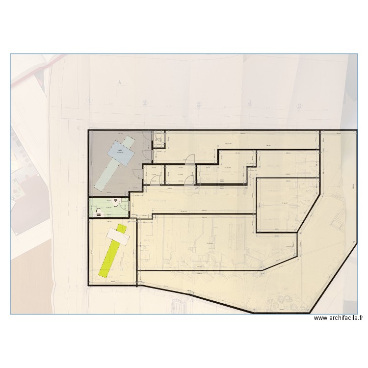 Torcy. Plan de 12 pièces et 401 m2