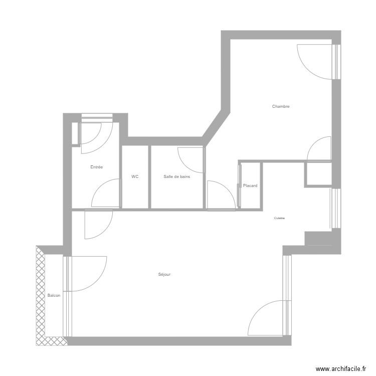 Payan. Plan de 10 pièces et 47 m2