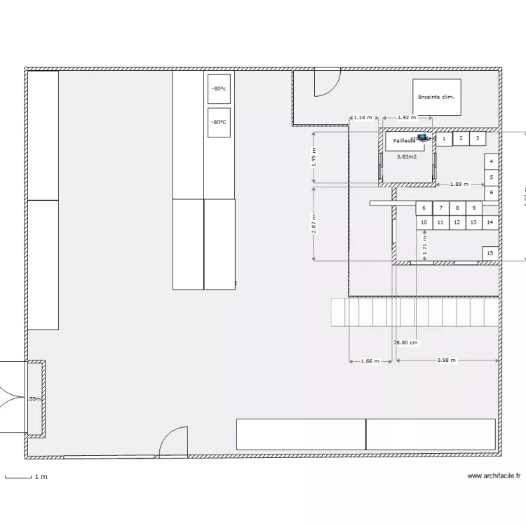Magasin 045 1er etage mezzanine serothèque vers.b. Plan de Magasin 045 1er etage mezzanine serothèque vers.b. Plan de