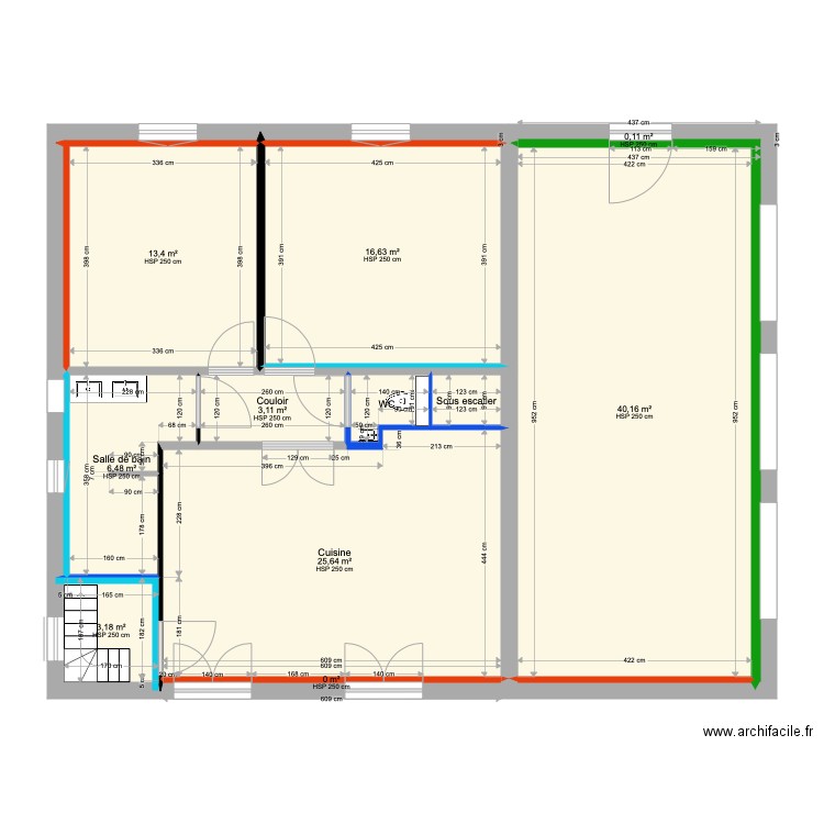 Maison PLAN. Plan de 11 pièces et 111 m2