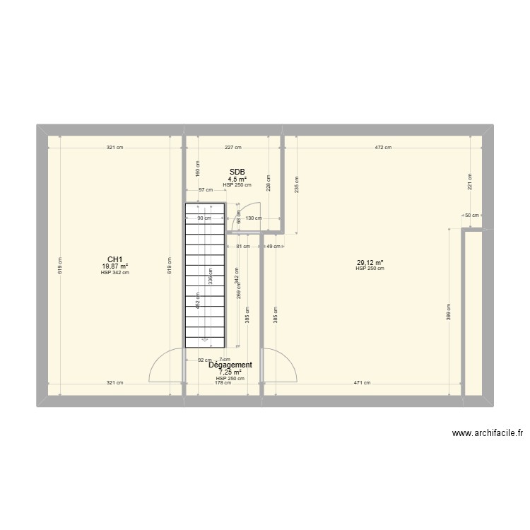 R1 Le couderc. Plan de 0 pièce et 0 m2