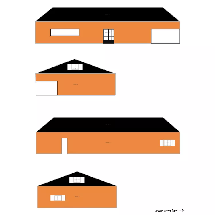 fa&ccedil;ade malissia. Plan de 