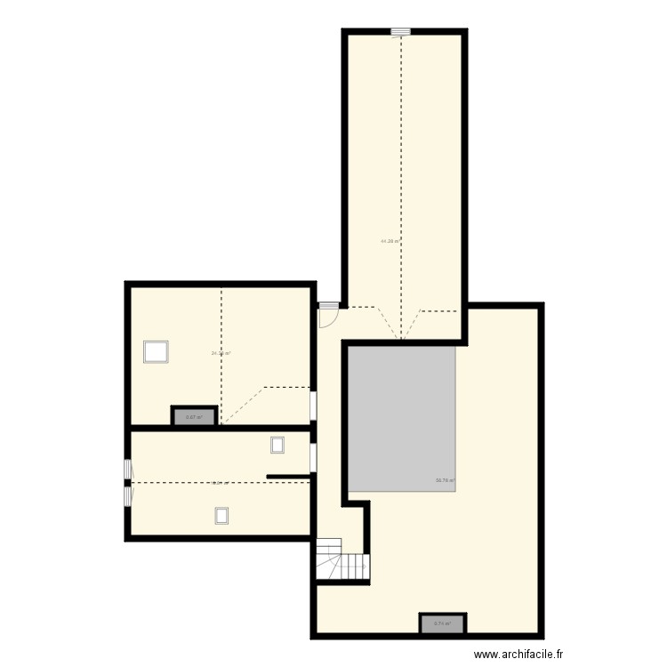 DECONIHOUT. Plan de 45 pièces et 647 m2