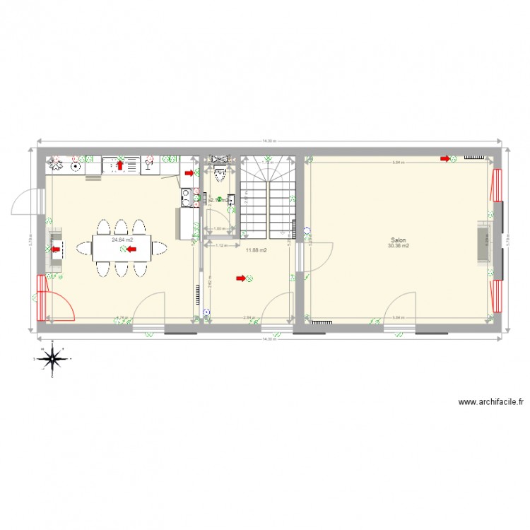 Plan Pierrefou RDC sept. définitif 2022. Plan de 0 pièce et 0 m2