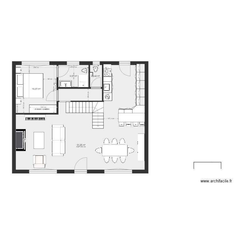 MAISON GENEVIVIEVE RDC V FINALE. Plan de 0 pièce et 0 m2