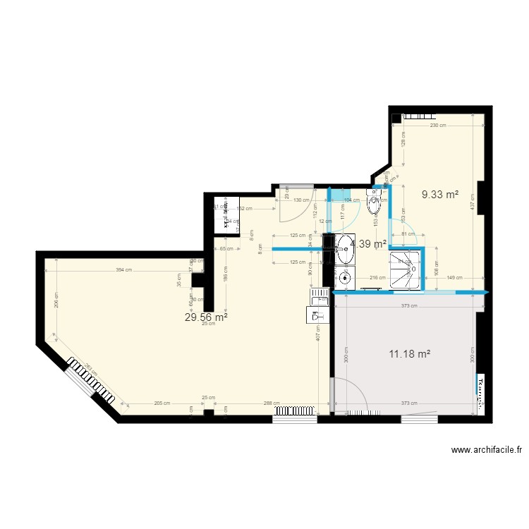 22Trebois sans meubles. Plan de 0 pièce et 0 m2