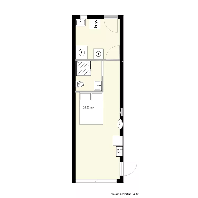 Garage . Plan de 