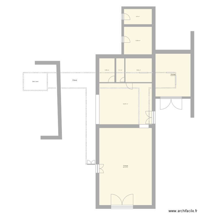 Mariol Grange et cave. Plan de 0 pièce et 0 m2