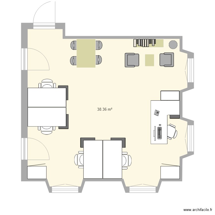 projet fondation meublé. Plan de 0 pièce et 0 m2