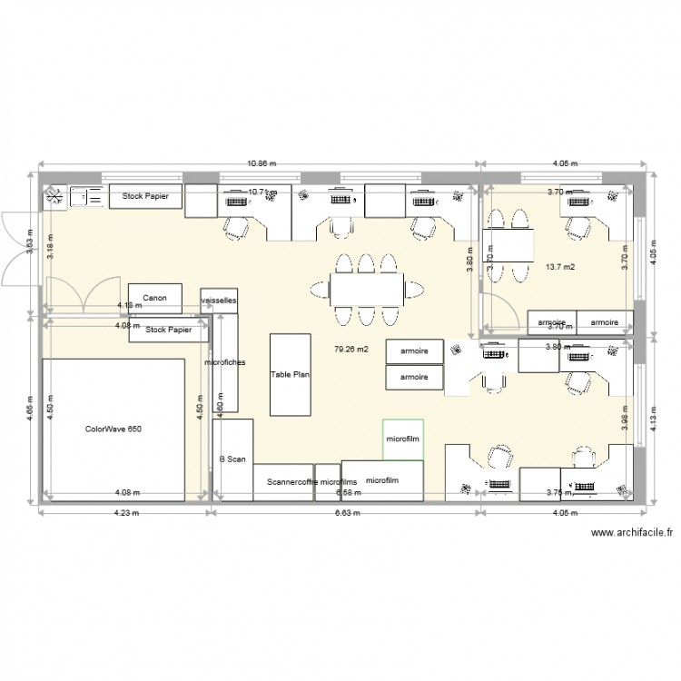 Bureau Reprographie V6. Plan de 0 pièce et 0 m2