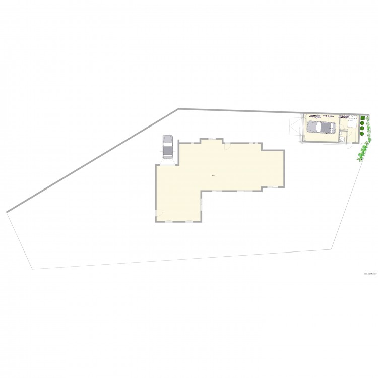 Garage  studio v1. Plan de 0 pièce et 0 m2