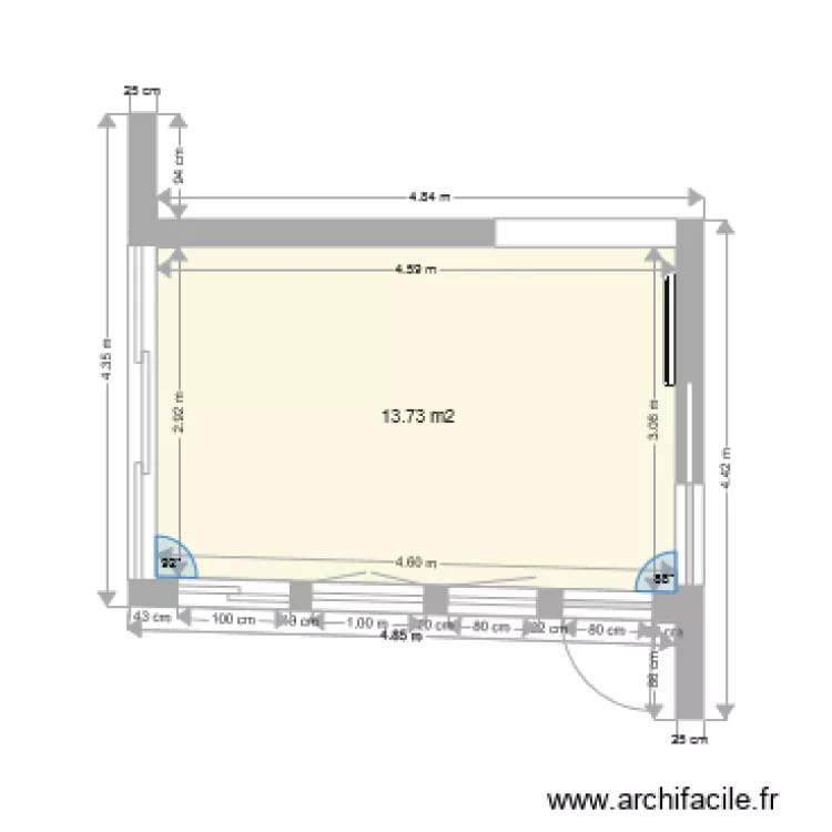 Agrandissement Chauffour 2. Plan de 