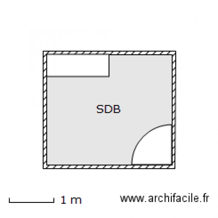 SDB*. Plan de 0 pièce et 0 m2