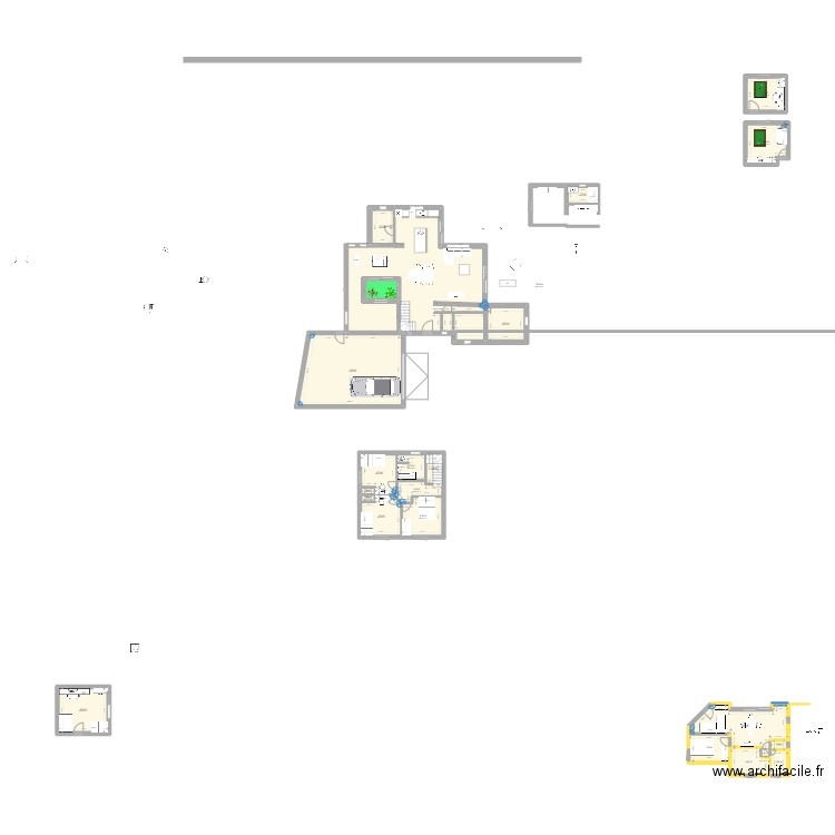 Extension Vendres. Plan de 23 pièces et 296 m2