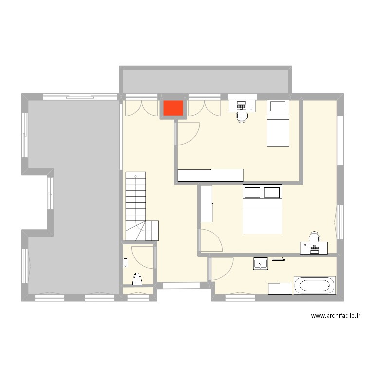 Célia-8 - Etage. Plan de 9 pièces et 97 m2