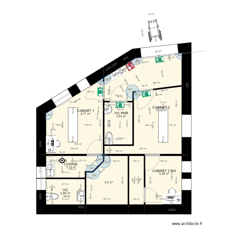 ORIGAMI plan mobilier. Plan de 0 pièce et 0 m2