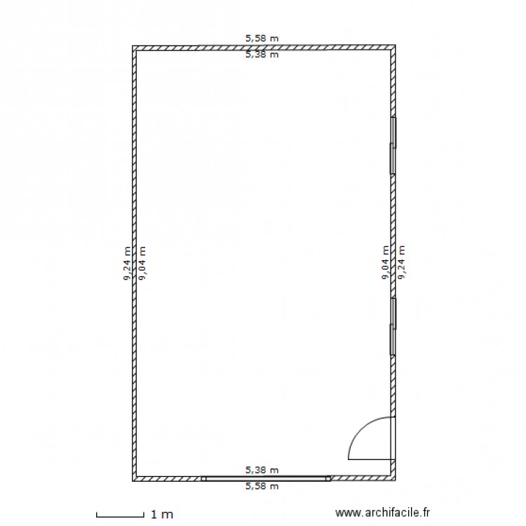 Garage ND -1. Plan de 0 pièce et 0 m2